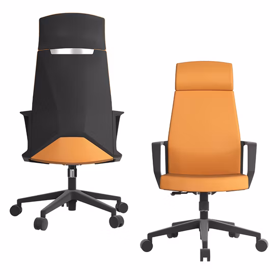 Musteranpassung: Luxus-Bürostuhl aus Leder mit ergonomischem Design und hoher Rückenlehne, Chef, Manager, Direktor, moderne Executive-Konferenzstühle aus PU-Kunstleder